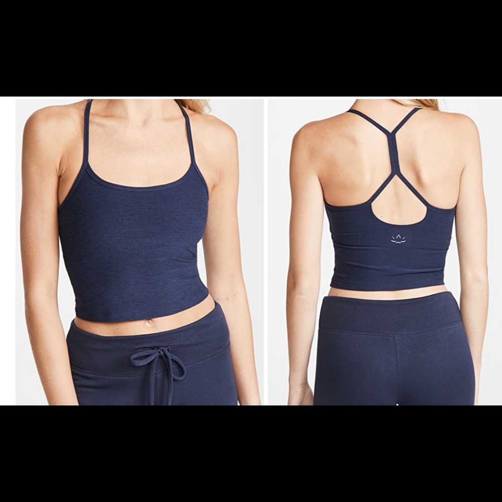 Beyond Yoga navy space dye top size small